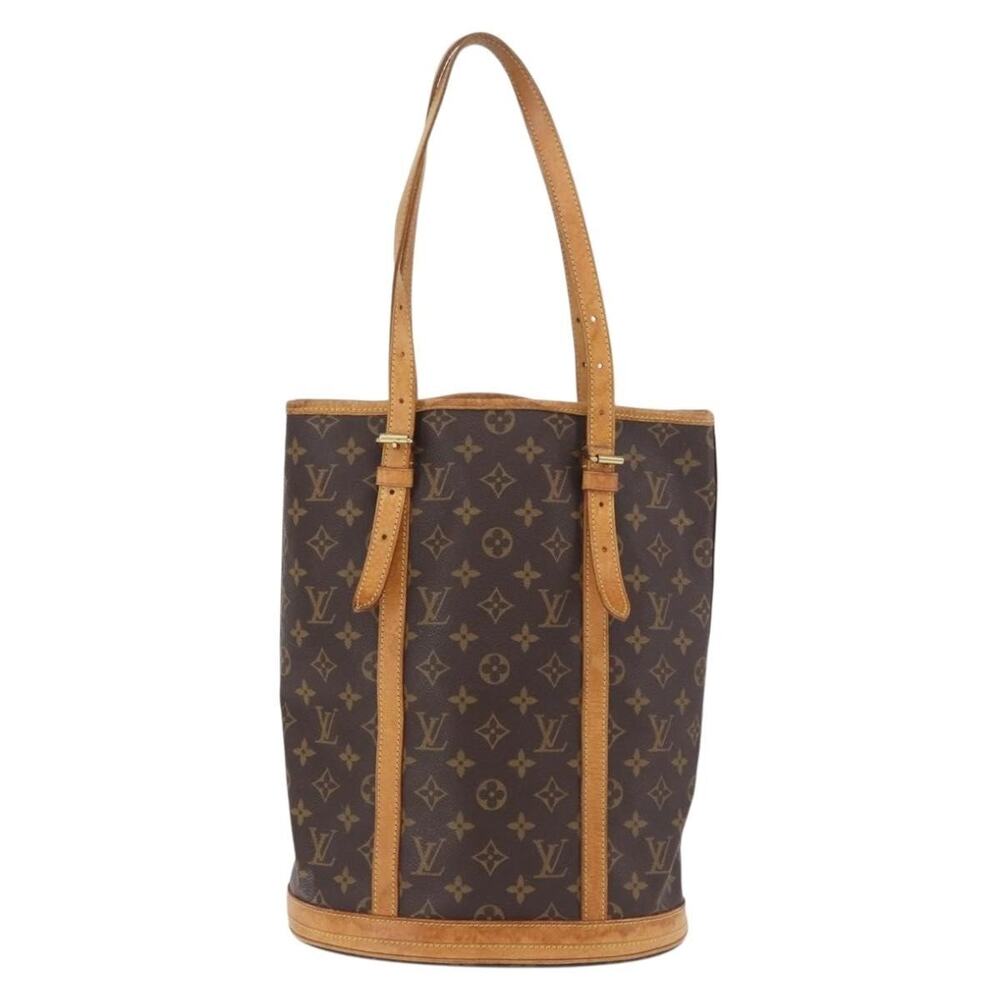 Louis Vuitton Monogram Bucket GM Shoulder Bag Brown